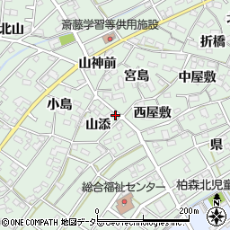 愛知県丹羽郡扶桑町斎藤山添10周辺の地図