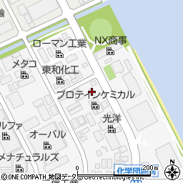 太陽化工横浜工場周辺の地図