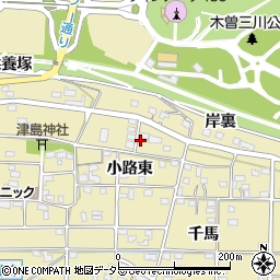 愛知県一宮市光明寺小路東17周辺の地図