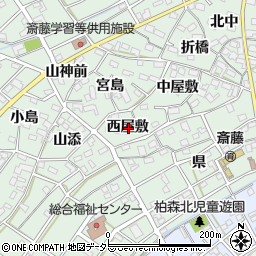 愛知県丹羽郡扶桑町斎藤西屋敷周辺の地図