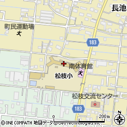 笠松町立松枝小学校周辺の地図