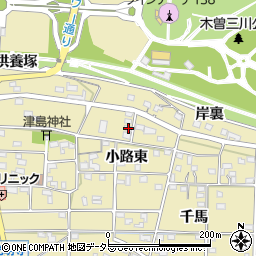 愛知県一宮市光明寺小路東13周辺の地図