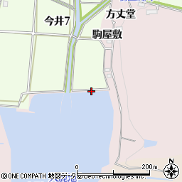愛知県犬山市今井駒屋敷周辺の地図