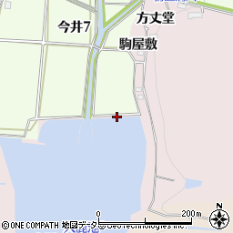 愛知県犬山市今井（駒屋敷）周辺の地図
