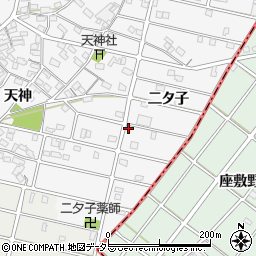 愛知県江南市和田町二タ子118周辺の地図