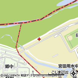 愛知県江南市宮田町本田島周辺の地図