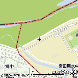 愛知県江南市宮田町（本田島）周辺の地図