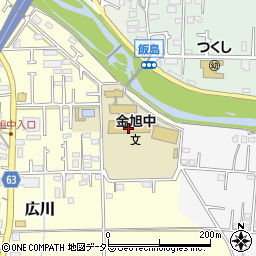 平塚市立金旭中学校周辺の地図