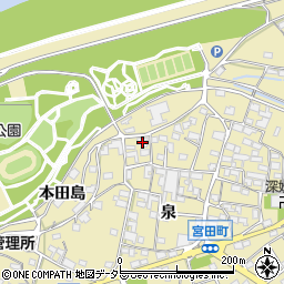 愛知県江南市宮田町泉7周辺の地図