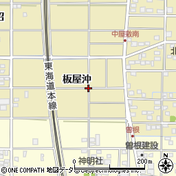 愛知県一宮市北方町北方板屋沖周辺の地図