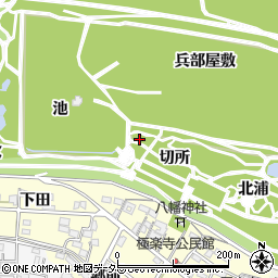 愛知県一宮市浅井町極楽寺周辺の地図