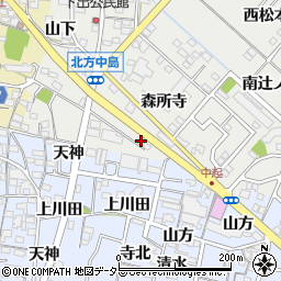 愛知県一宮市北方町中島往還南15周辺の地図