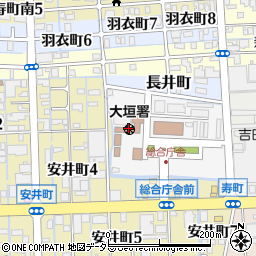 大垣警察署周辺の地図