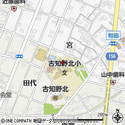 江南市立古知野北小学校周辺の地図