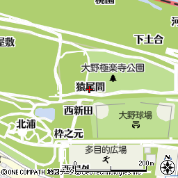 愛知県一宮市浅井町大野（猿尾間）周辺の地図
