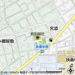 前利神社周辺の地図