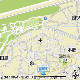 愛知県江南市宮田町泉47周辺の地図