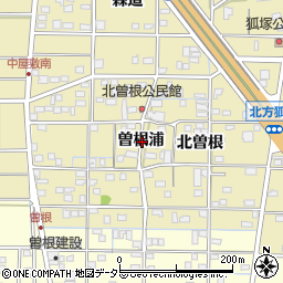 愛知県一宮市北方町北方曽根浦周辺の地図