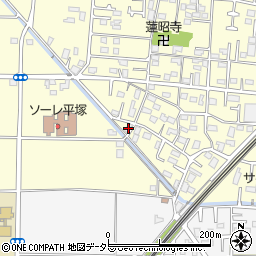 神奈川県平塚市寺田縄252-2周辺の地図