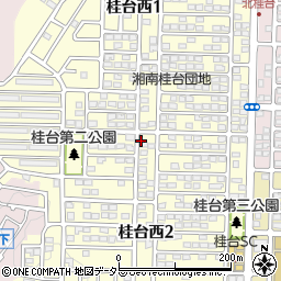 神奈川県横浜市栄区桂台西周辺の地図