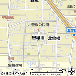 愛知県一宮市北方町北方（曽根浦）周辺の地図