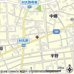 愛知県江南市村久野町中郷103周辺の地図