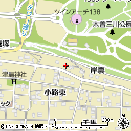 愛知県一宮市光明寺小路東113周辺の地図