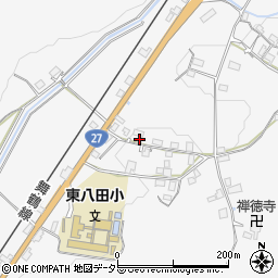 京都府綾部市上杉町向ノ上周辺の地図