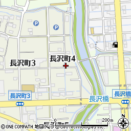 岐阜県大垣市長沢町4丁目周辺の地図
