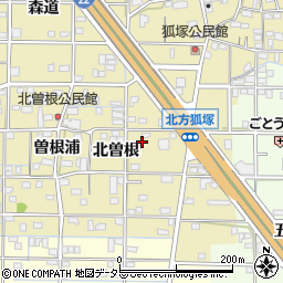 愛知県一宮市北方町北方北曽根76周辺の地図