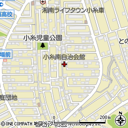 小糸南自治会館周辺の地図