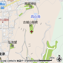 穴弘法周辺の地図