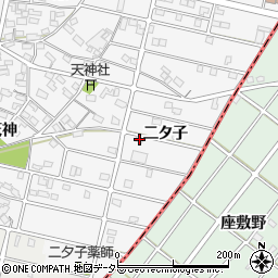 愛知県江南市和田町二タ子106周辺の地図