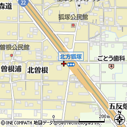 愛知県一宮市北方町北方北曽根67周辺の地図