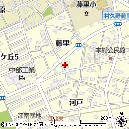 愛知県江南市村久野町藤里71周辺の地図