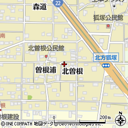 愛知県一宮市北方町北方北曽根88周辺の地図
