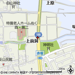 愛知県犬山市羽黒上前洞周辺の地図