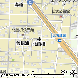 愛知県一宮市北方町北方北曽根86周辺の地図