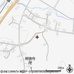 京都府綾部市上杉町布垣周辺の地図