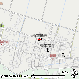 西本福寺周辺の地図