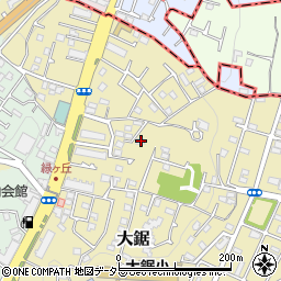神奈川県藤沢市大鋸1100周辺の地図