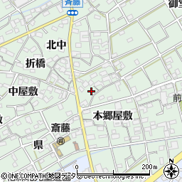 愛知県丹羽郡扶桑町斎藤本郷屋敷128周辺の地図