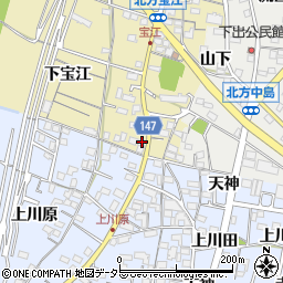 愛知県一宮市北方町北方下宝江10周辺の地図