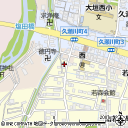 岐阜県大垣市南若森町670-3周辺の地図