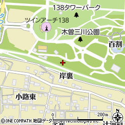 愛知県一宮市光明寺岸裏周辺の地図