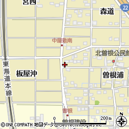 愛知県一宮市北方町北方北曽根2-3周辺の地図