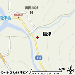 兵庫県養父市稲津220周辺の地図