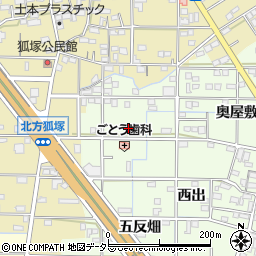 愛知県一宮市更屋敷門周辺の地図