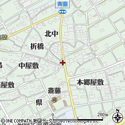 愛知県丹羽郡扶桑町斎藤巾周辺の地図