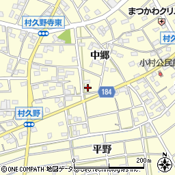 愛知県江南市村久野町中郷151周辺の地図